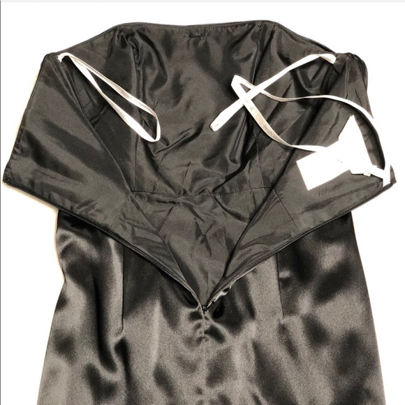 David’s Bridal Strapless Black Mini Dress - Picture 4 of 6